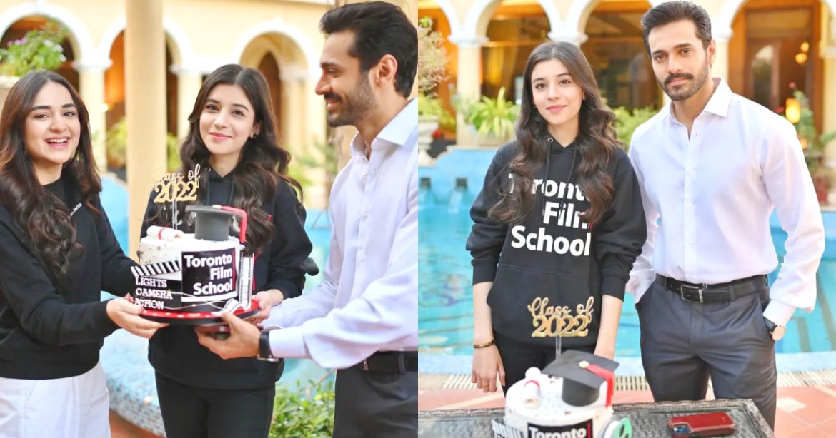 Muskan Kadwani Celebrated Her Graduation On The Set Of Drama Tere Bin