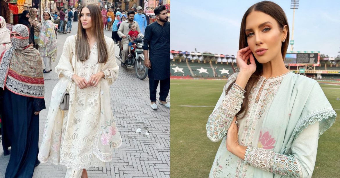 PSL Host Erin Holland Is A Big Fan Of Pakistani Dresses