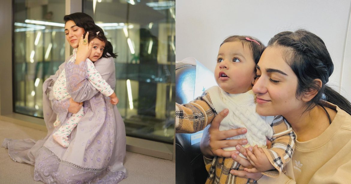 Sarah Khan Latest Beautiful Pictures With Baby Alyana Falak