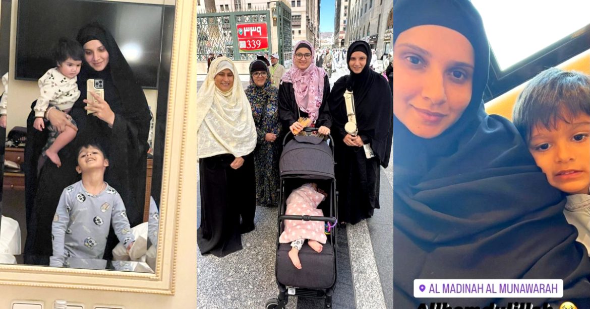 Sania Mirza Beautiful Clicks From Madina With Family