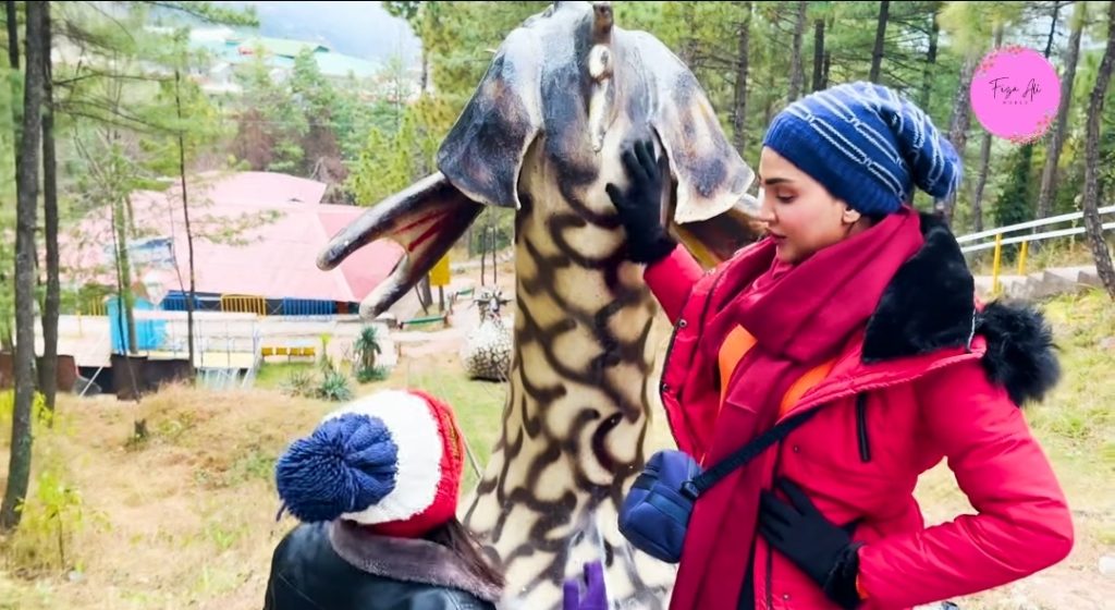 Fiza Ali New Pictures With Daughter From Murree