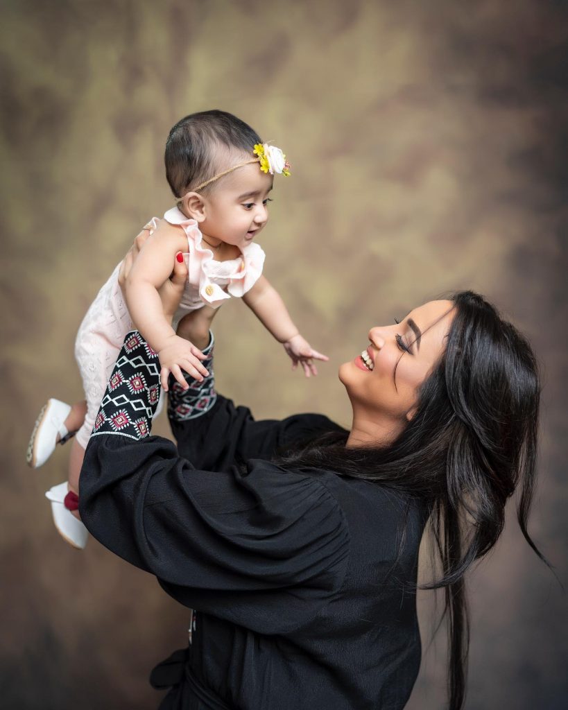 Gorgeous Kiran Tabeir Celebrating Birthday With Daughter