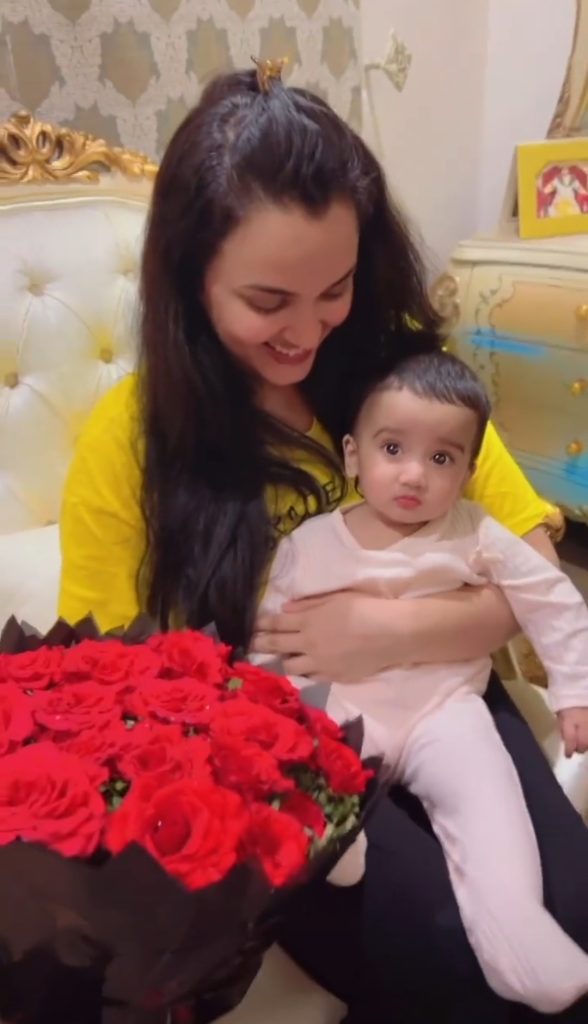 Gorgeous Kiran Tabeir Celebrating Birthday With Daughter