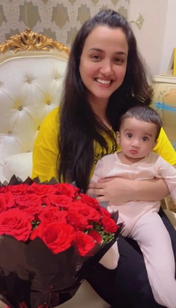 Gorgeous Kiran Tabeir Celebrating Birthday With Daughter