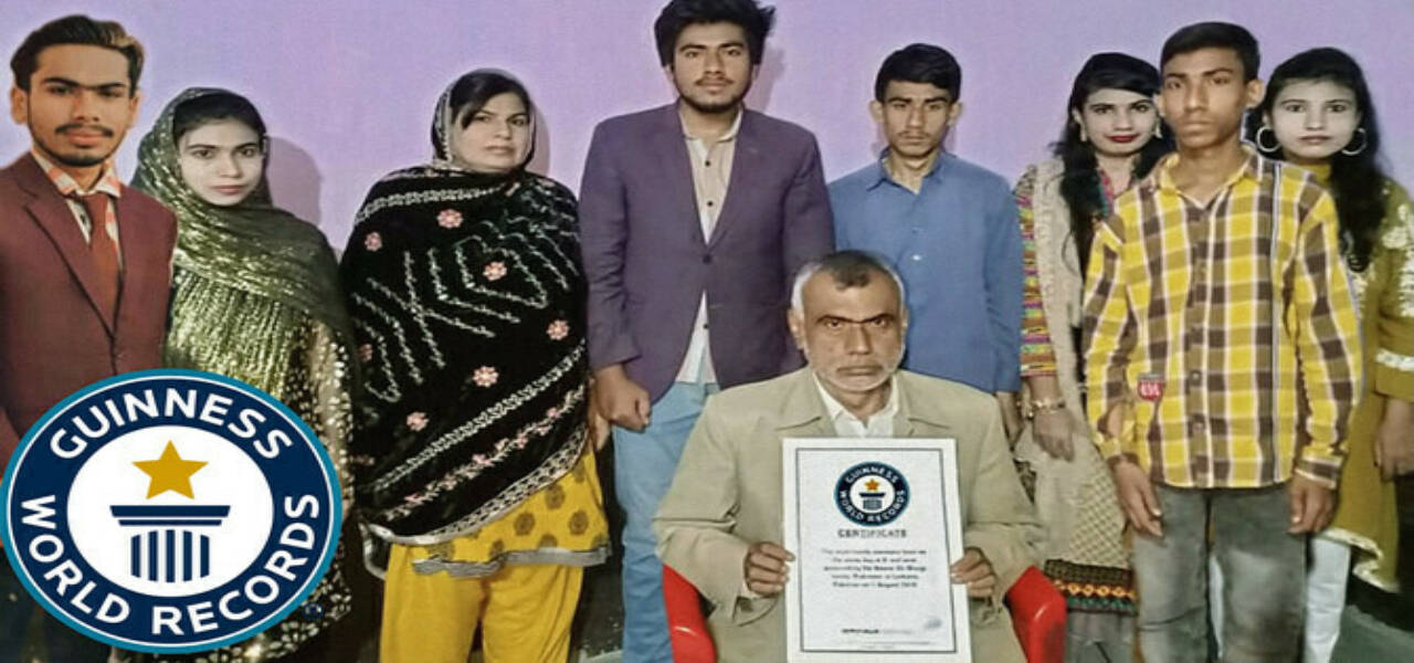 Guinness World Record Pakistani Family