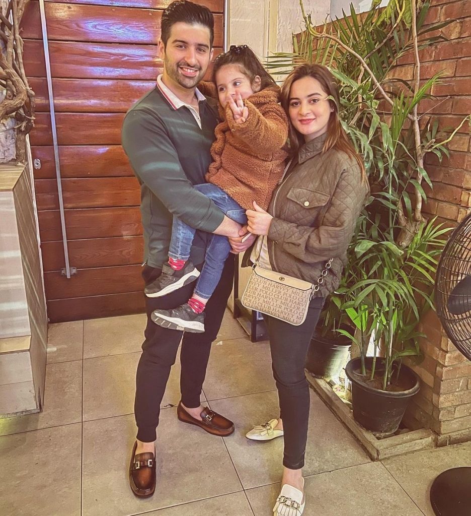 Aiman Khan Muneeb Butt New & Adorable Family Pictures