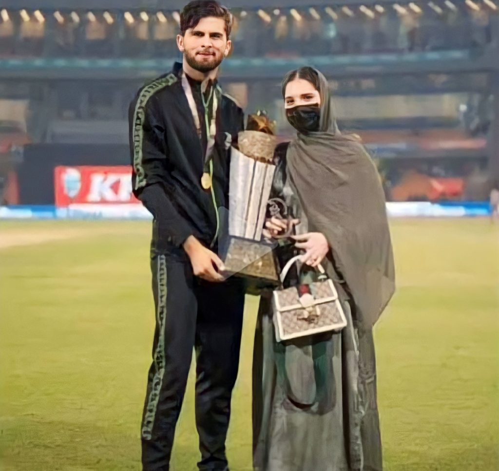 Shaheen Shah Afridi Celebrates PSL 8 Win With Wife Ansha Afridi