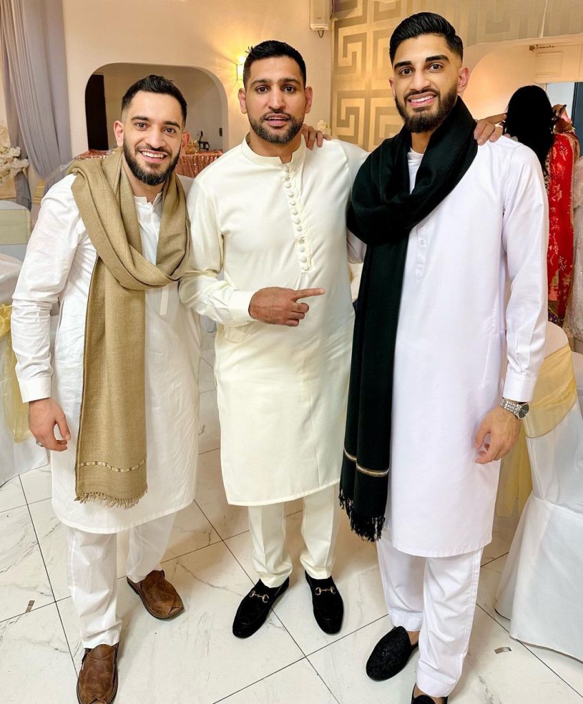 Amir Khan And Faryal Makhdoom At A Wedding