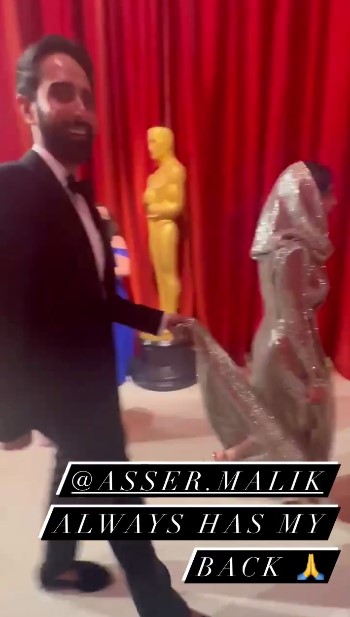 Malala Yousafzai With Husband Asser Malik At The Oscars