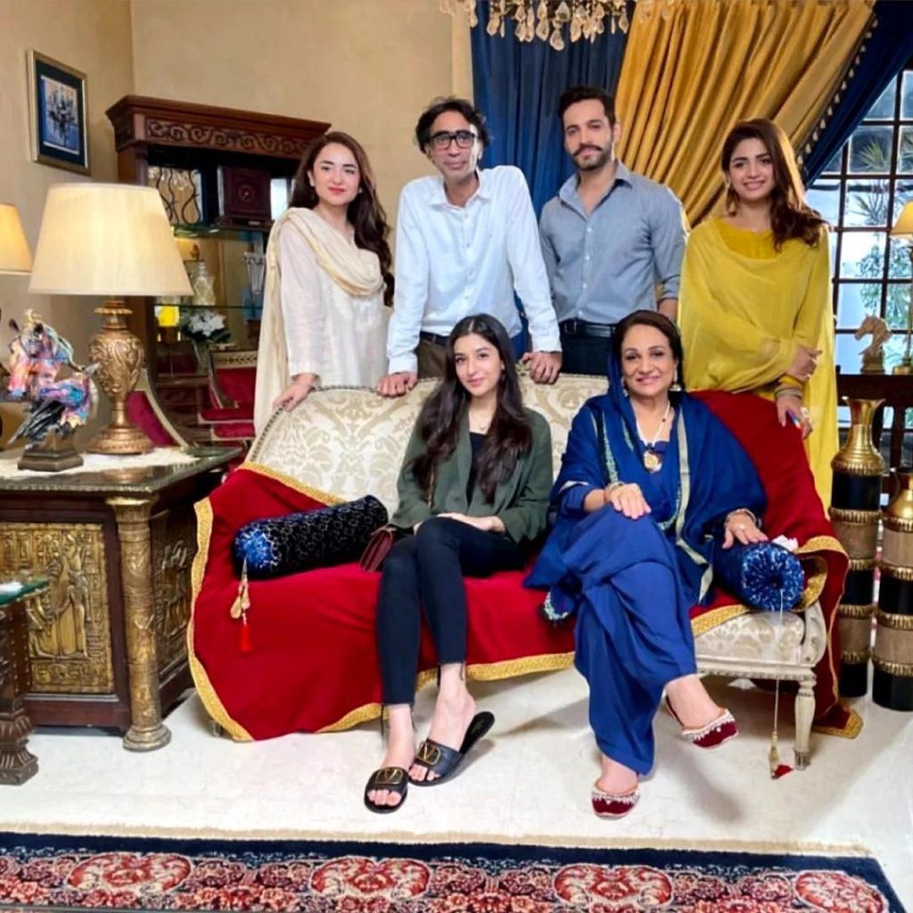 Yumna Zaidi And Wahaj Ali Pictures With Tere Bin Producer Daughter