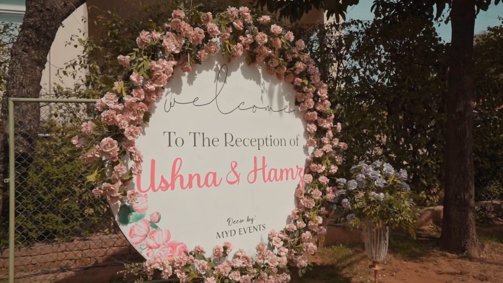 Ushna Shah And Hamza Amin Walima Video