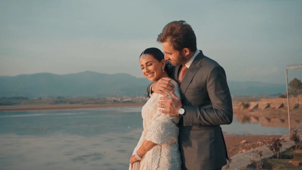 Ushna Shah And Hamza Amin Walima Video