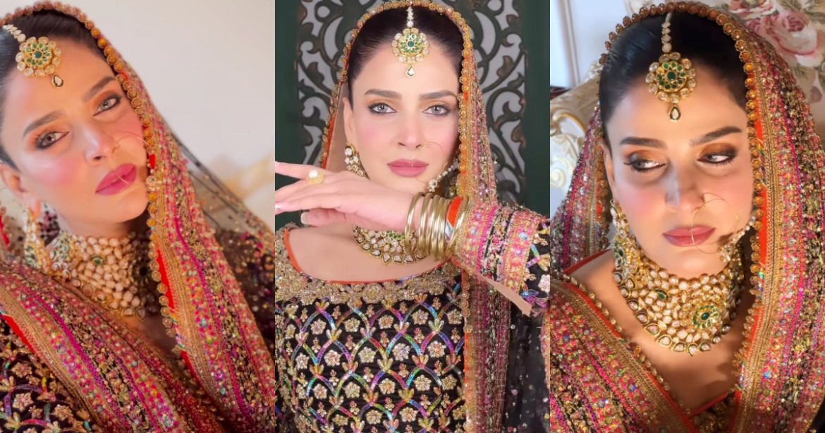 Saba Qamar Looks Stunning In Her Latest Bridal Shoot