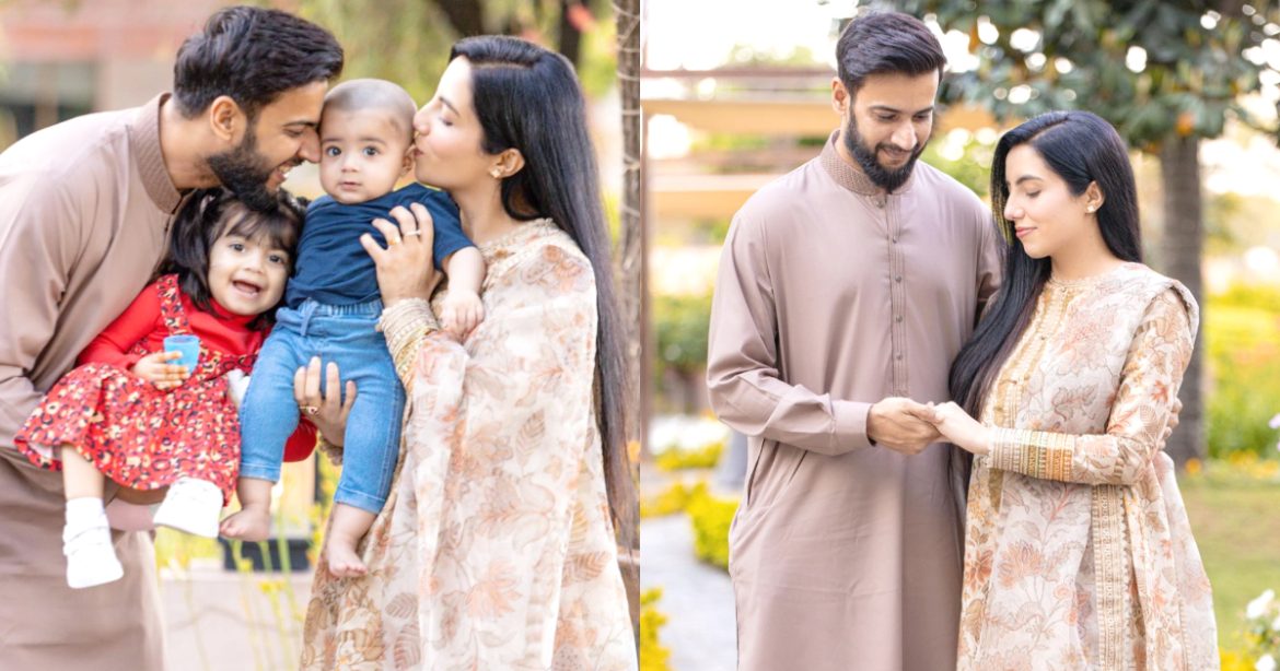 Beautiful Family Pictures Of Cricketer Imad Wasim Eid 2023