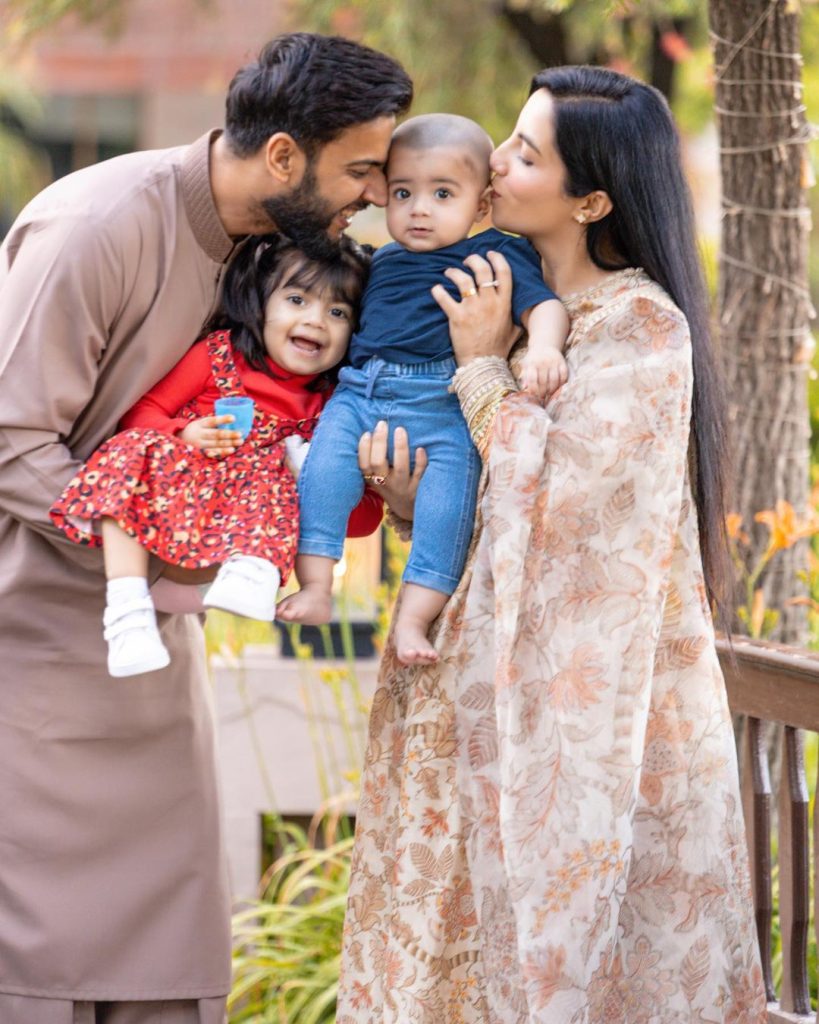 Cricketer Imad Wasim Adorable Family Photoshoot