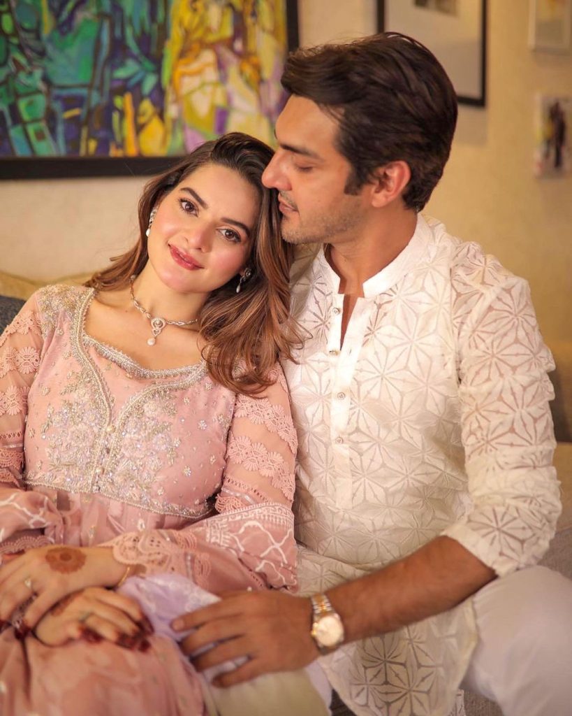 Aiman Khan and Minal Khan Adorable Pictures from Eid Day