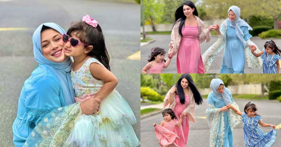 Latest Pictures of Sidra Batool With Her Daughters From New York