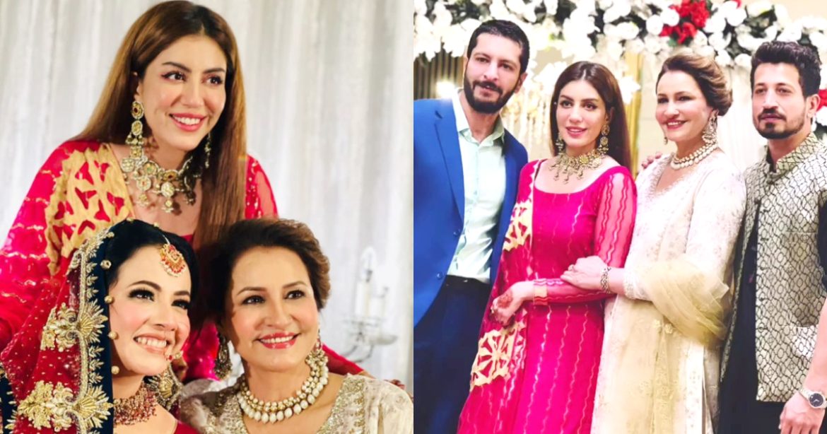 Saba Faisal With Family At Her Niece’s Wedding