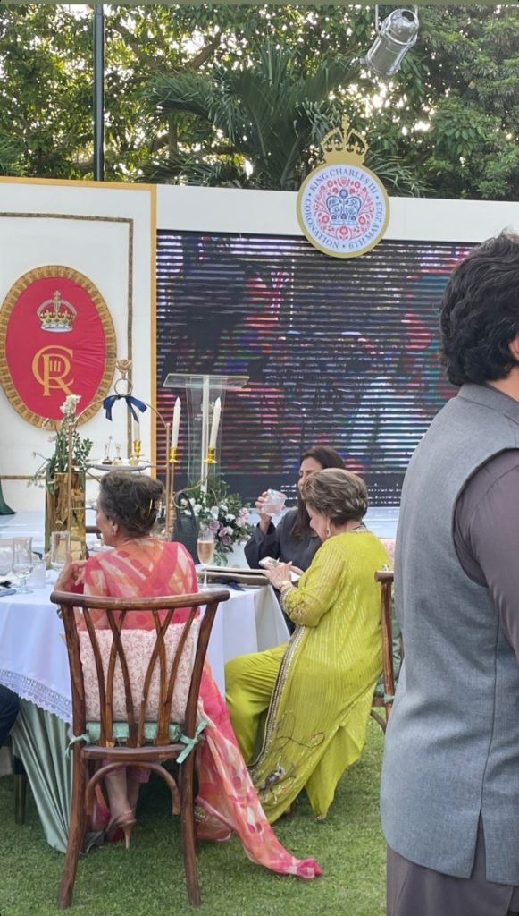 Ali Gul Pir With Wife From King Charles Coronation Screening Ceremony In Karachi