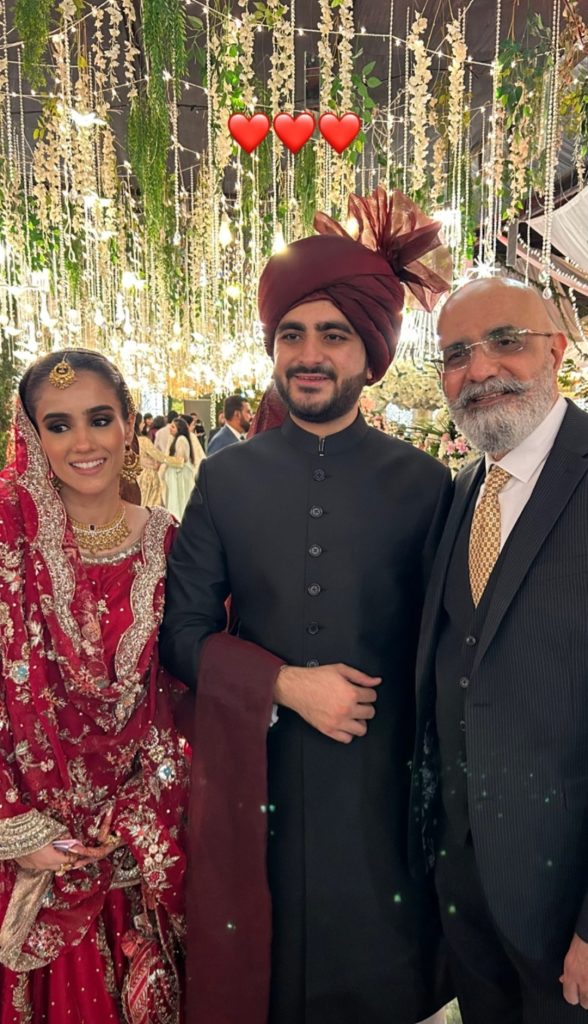 Sajal Aly and Ahad Raza Mir Spotted At a Wedding