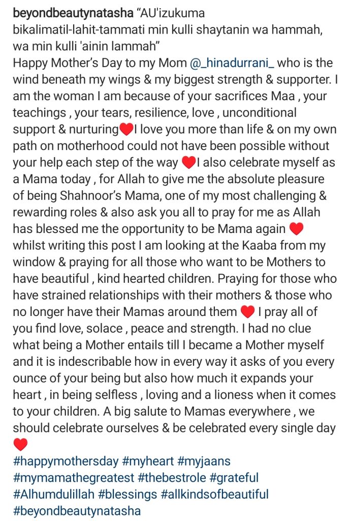 Natasha Lakhani's Emotional Mother's Day Post During Pregnancy