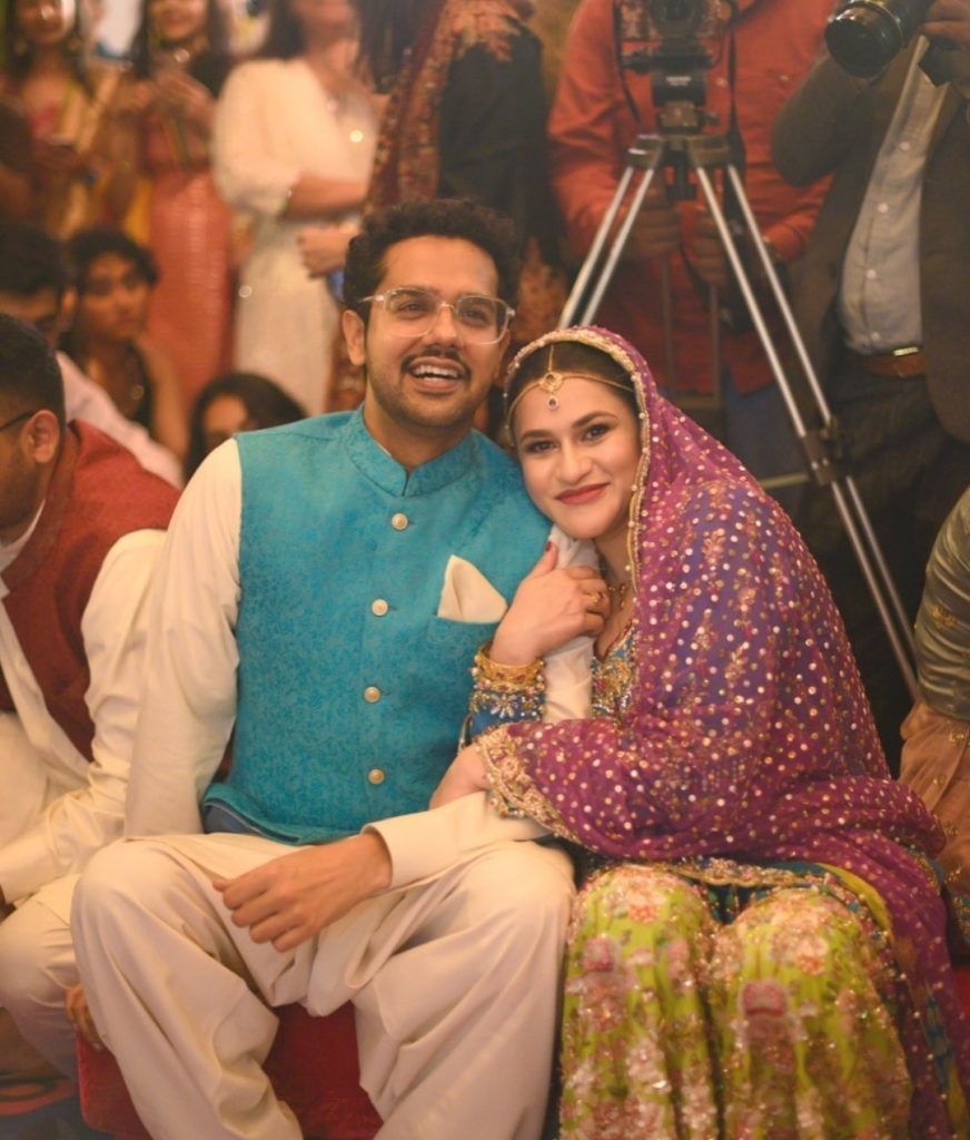 Ali Gul Pir With Wife From King Charles Coronation Screening Ceremony In Karachi