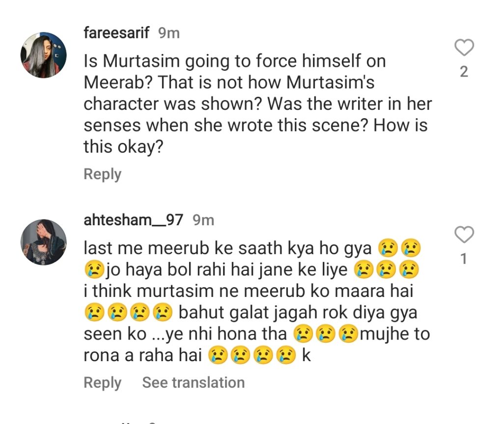 Tere Bin Episode 46 Annoys Fans After Meerab Slaps Murtasim