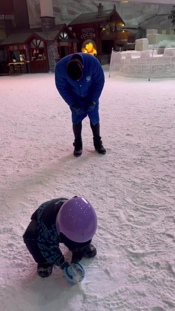 Aiman Khan And Muneeb Butt Take Little Amal To Ski Dubai
