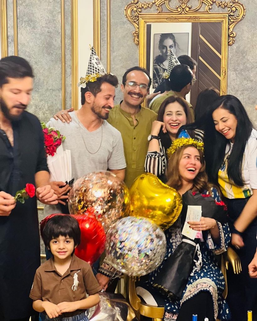 Sadia Faisal Gets A Birthday Surprise From Her Family