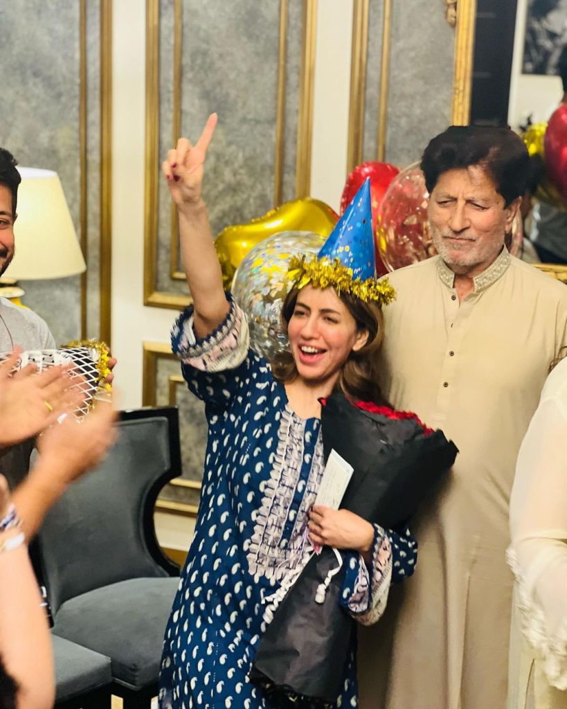 Sadia Faisal Gets A Birthday Surprise From Her Family
