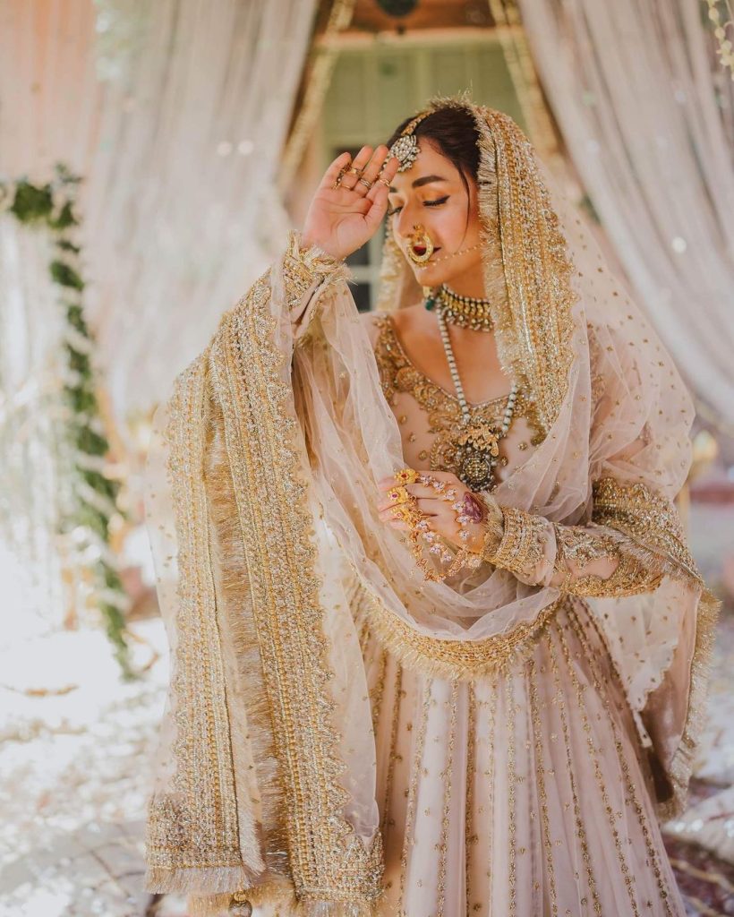Yumna Zaidi And Wahaj Ali's Romantic Nikkah Themed Shoot By Maha's Photography