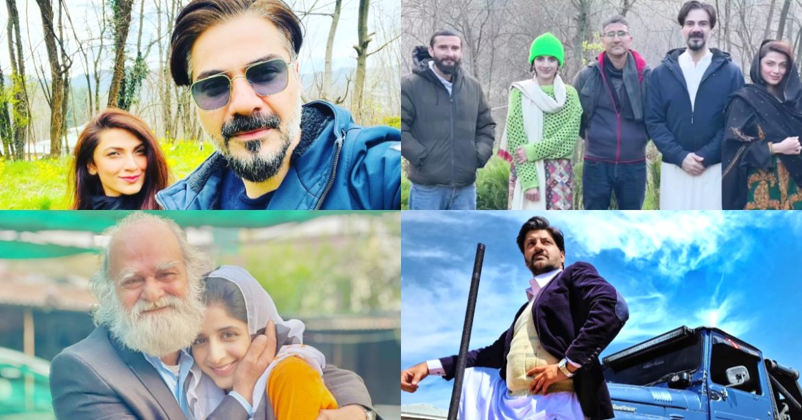 Drama Serial Neem BTS Pictures From Lovely Valley Of Kashmir