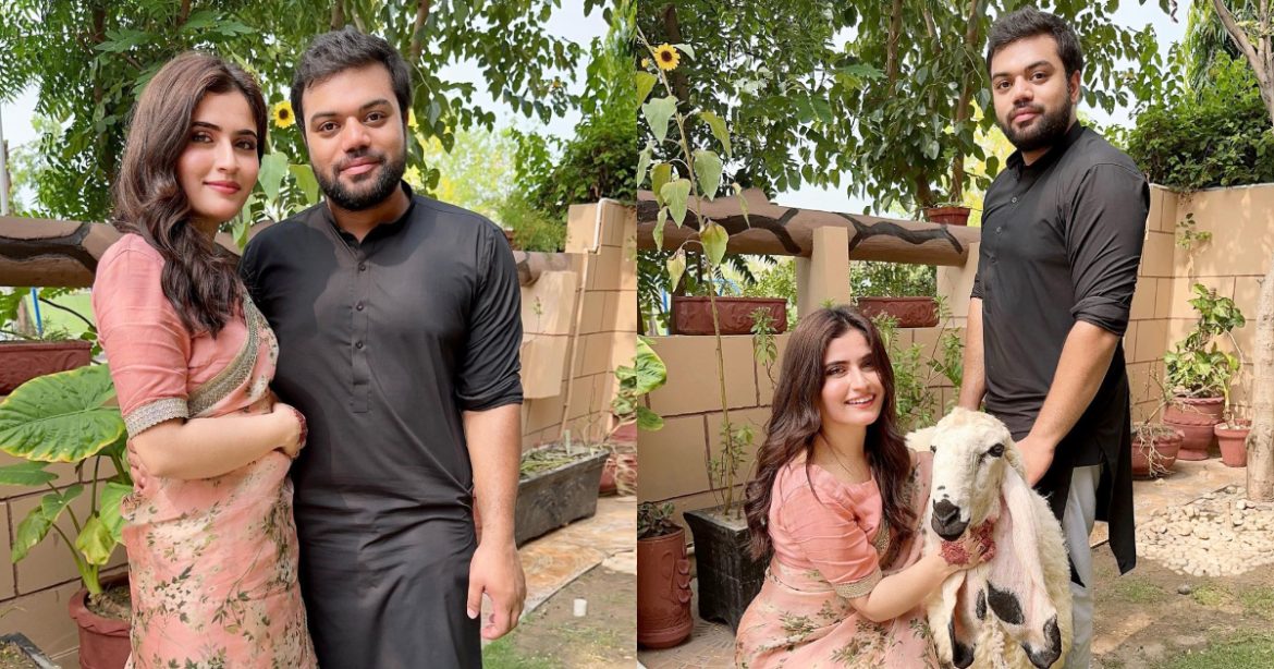 Ducky Bhai And Aroob Jatoi Celebrate Eid ul Adha With Family