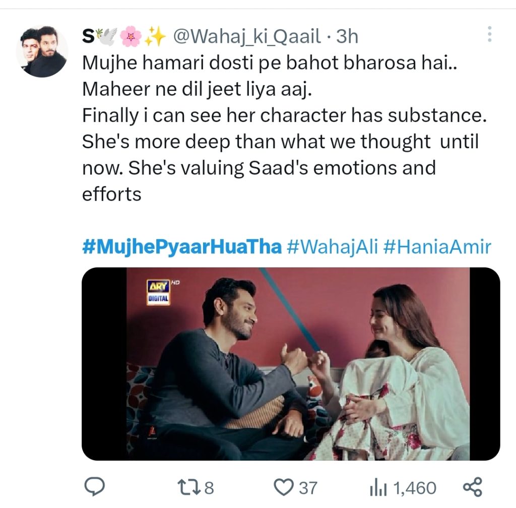 Mujhe Pyaar Hua Tha Episode 25 - Fans Loved Saad & Maheer Romance