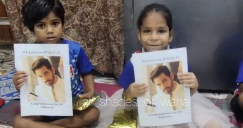 Indian Fans Celebrate Wahaj Ali's 3 Million Fans With Sweetest Gesture