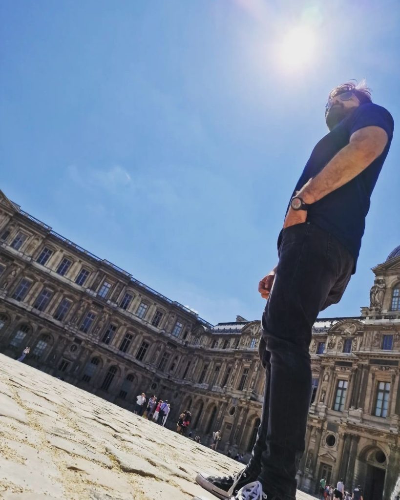 Syed Jibran At The Louvre With Son Yoel