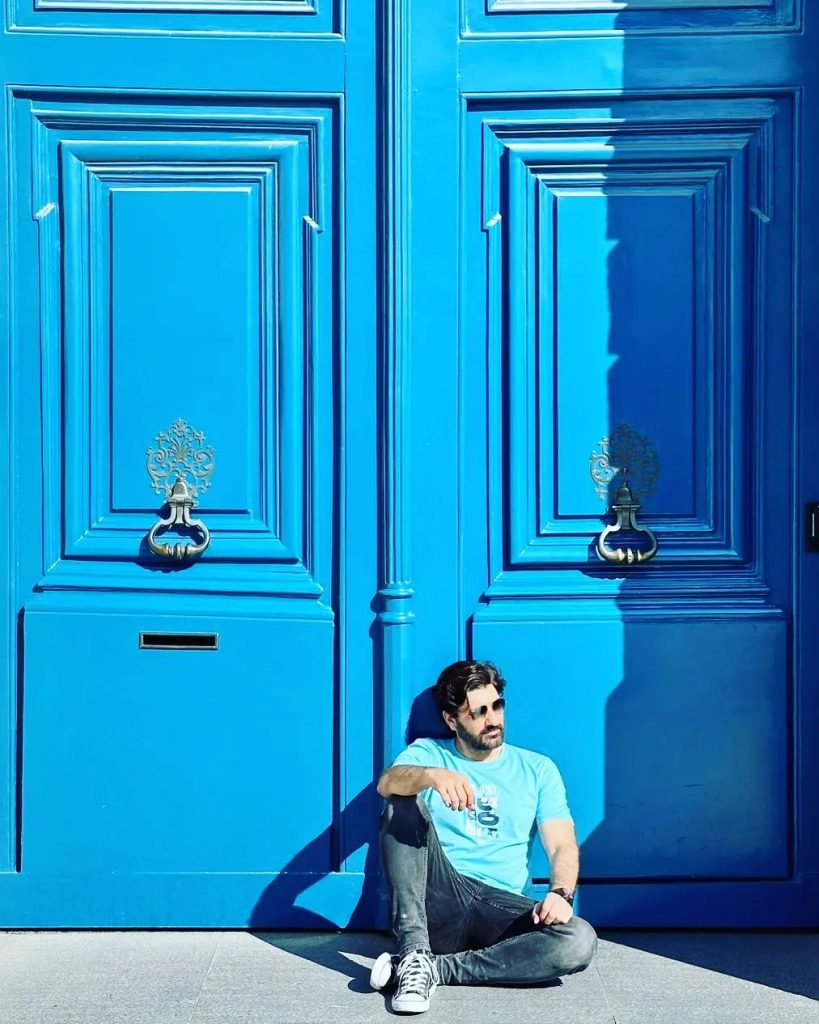 Syed Jibran At The Louvre With Son Yoel