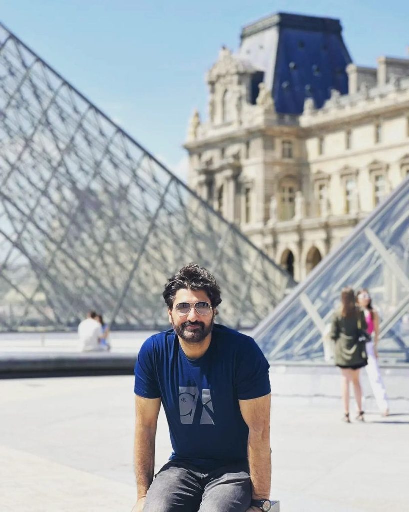 Syed Jibran At The Louvre With Son Yoel