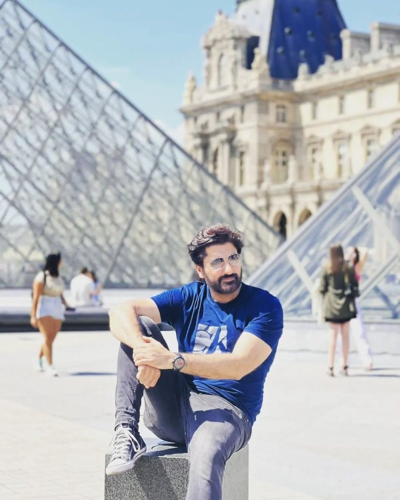 Syed Jibran At The Louvre With Son Yoel