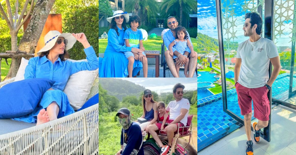 Shahzad Sheikh And Momal Sheikh With Families In Phuket