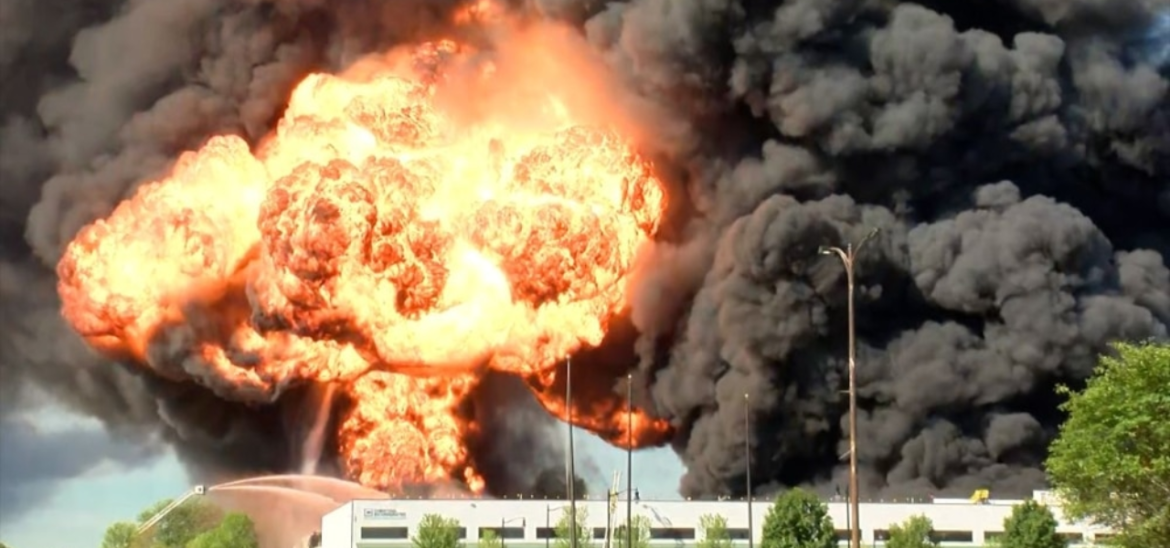 UAE Perfume Factory Catches Massive Fire