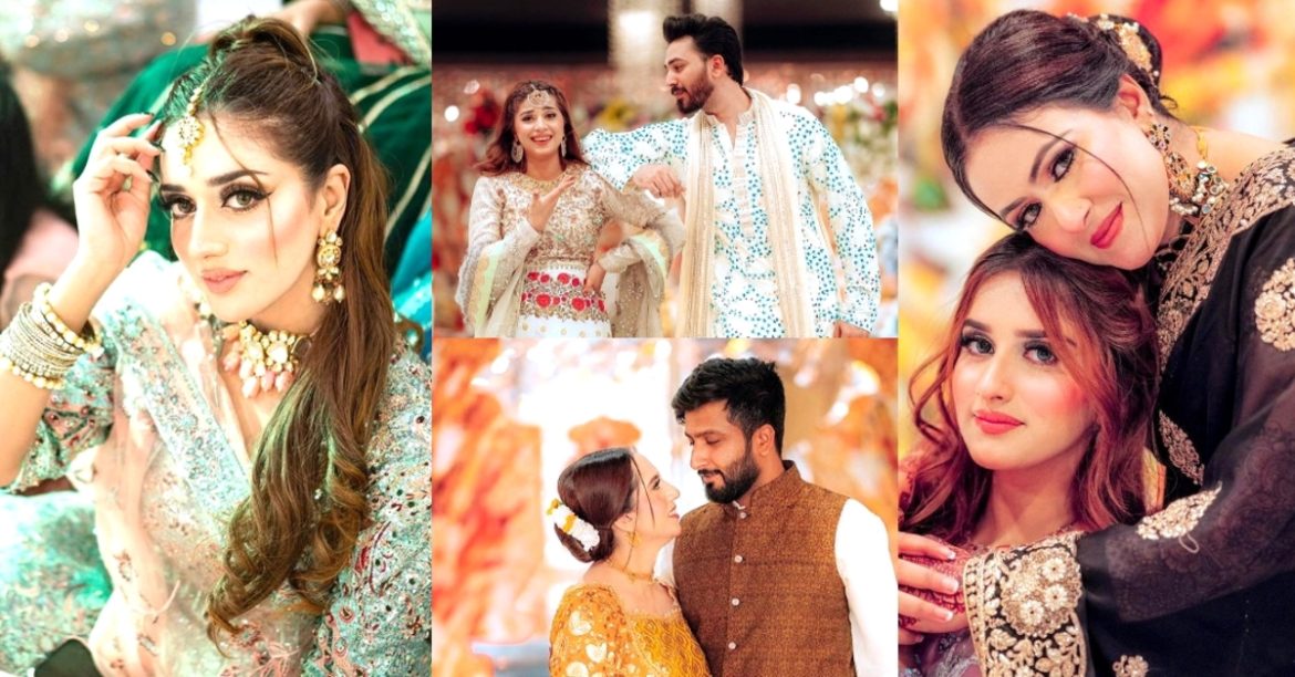 Tiktok Stars Share Their HD Pictures From Sehar Hayat’s Mehndi Event