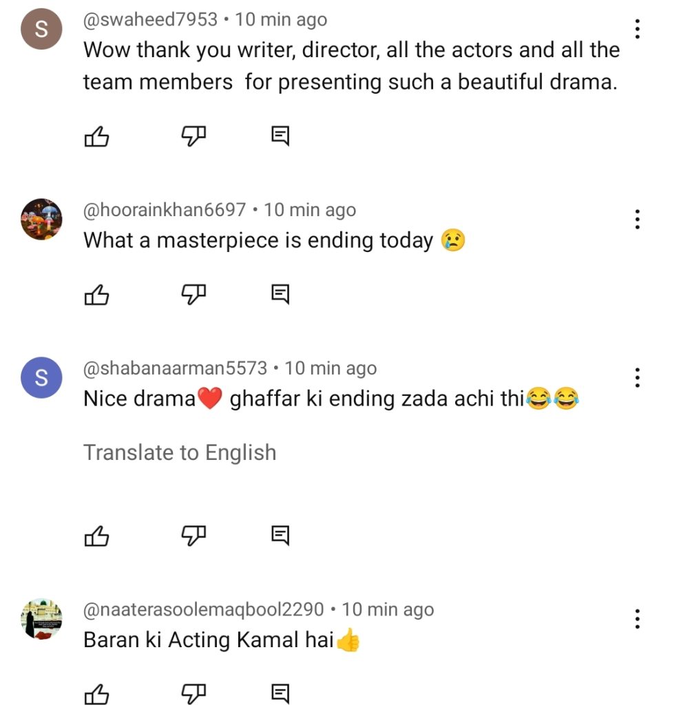 Kabli Pulao Last Episode Praised By Fans