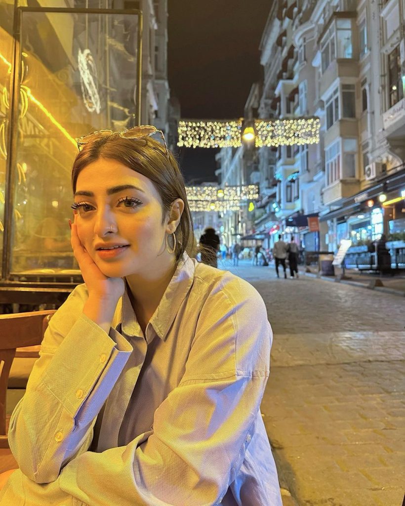 Nawal Saeed Shares BTS Pictures From A Drama Shoot