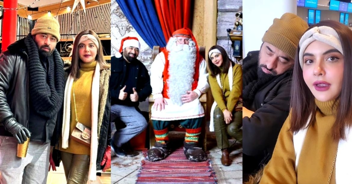 Nida Yasir & Yasir Nawaz Enjoying Christmas Happenings In Finland