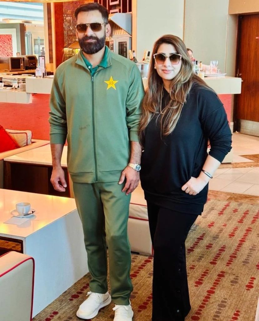 Muhammad Hafeez' Pictures With Wife From Canberra, Australia