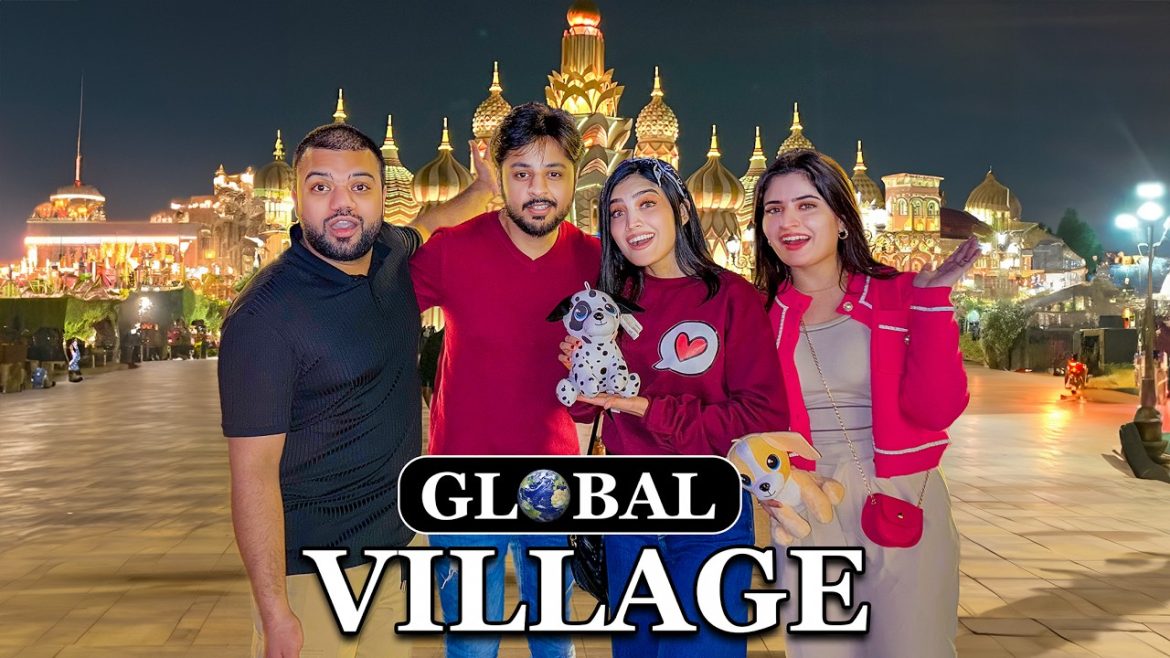 Iqra Kanwal And Areeb Pervaiz With Ducky And Aroob In Global Village Dubai