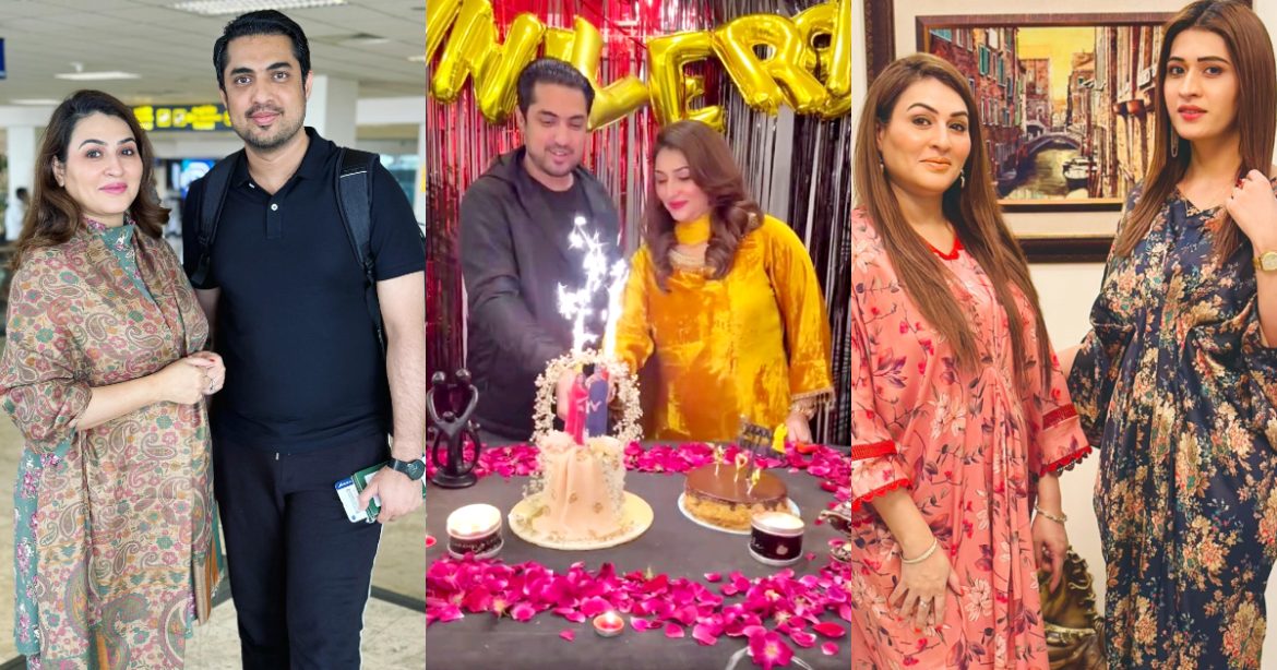 Iqrar Ul Hassan- Qurutulain Iqrar Get Anniversary Party From Iqrar’s Third Wife