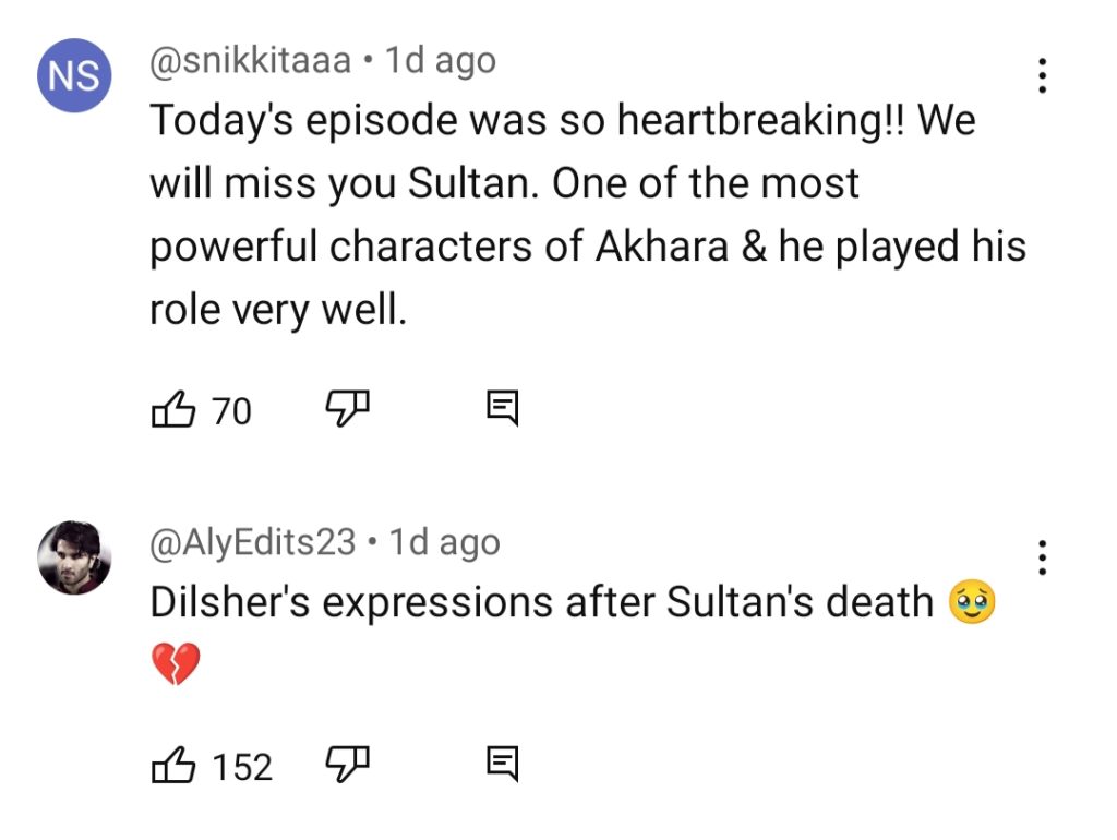 Akhara Fans Heartbroken By Sultan's Sudden Death