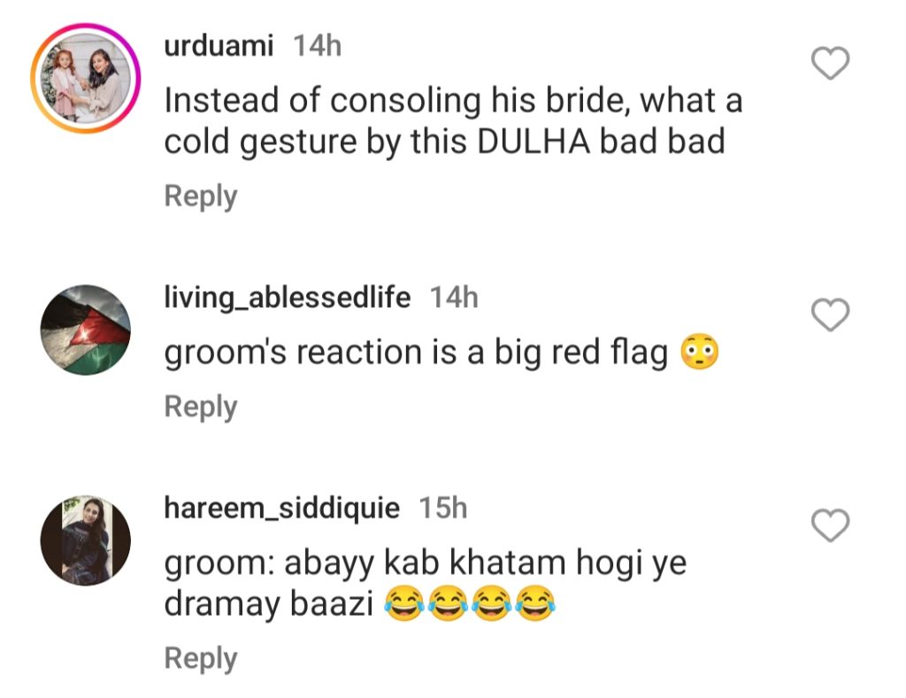 Internet Is Not Happy With Aymen Saleem's Husband's Reaction At Rukhsati